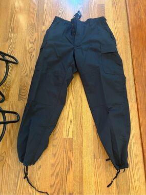 Propper navy blue Men's Cargo Tactical Pants with Drawstring Ankles work pants s
